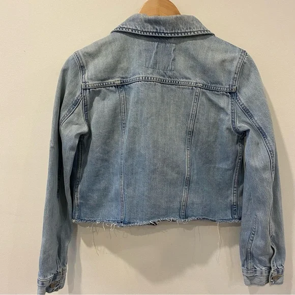 Distressed denim jacket - Picture 8 of 14